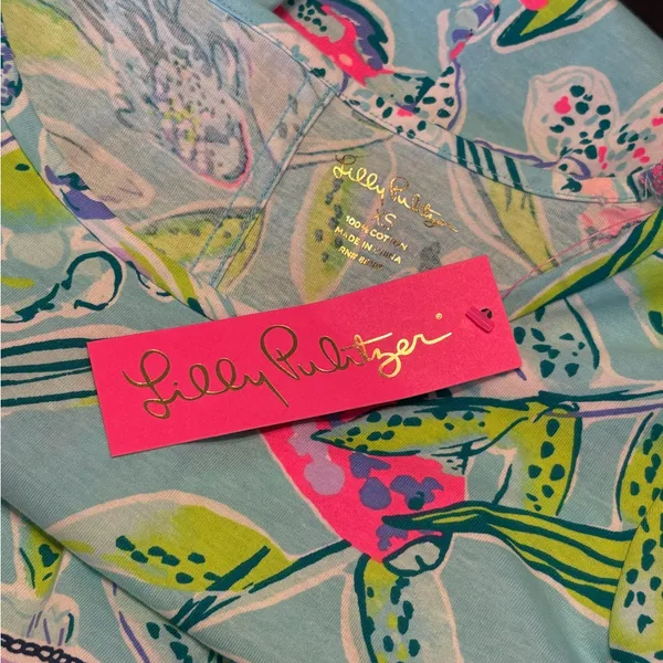 Lilly Pulitzer Bali Blue Beacon Long Sleeve Dress size XS NWT - Image 7