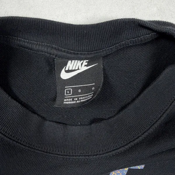Nike Sportswear Essential Cropped Fleece Crewneck Sweatshirt Black Women’s Large - Image 5