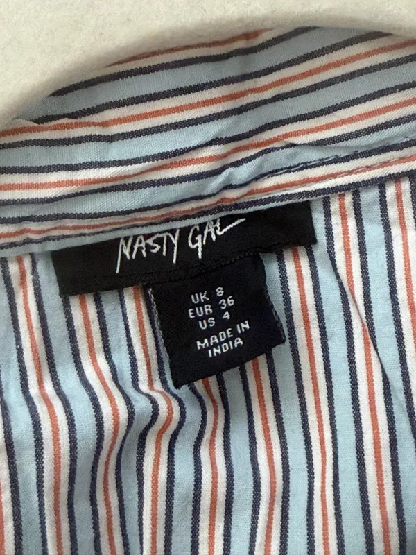Nasty Gal Oversized Shirt + Bralette Set - Image 5