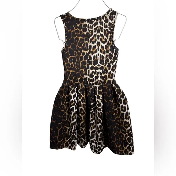 Gianni Bini Brown Leopard Mini Dress size XS - Image 3