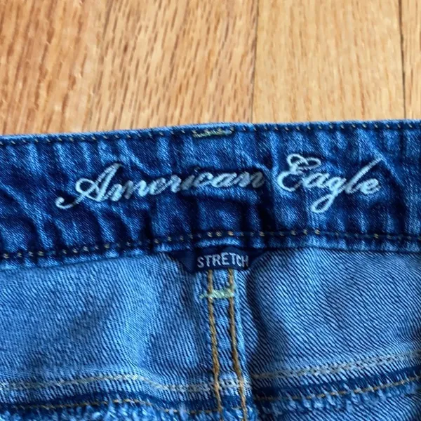 American Eagle Outfitters Skinny Distressed Low Rise Stretch Jeans size 6‎ - Image 7