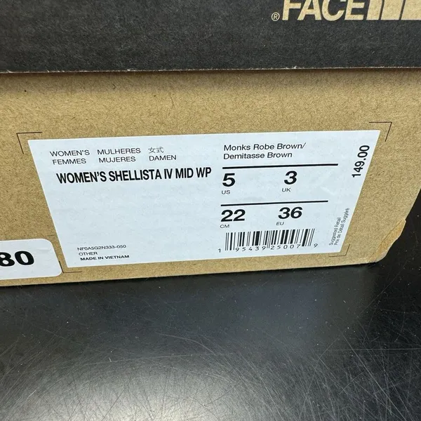 The North Face Women's Shellista IV Mid Boots Utility Brown NIB‎ Size 5 - Image 10