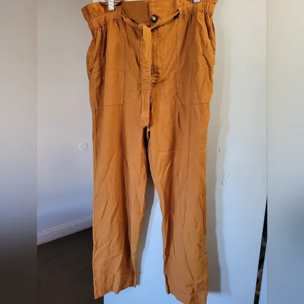 Madewell Women's Dunaway Paperbag Waist Pants Size L - Image 8