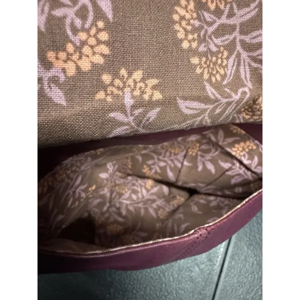 HOBO Burgundy Pebbled Leather Small Purse Crossbody Bag Flap Close Zip - Image 12
