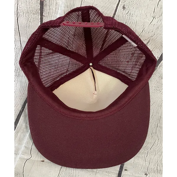Vintage Burgundy Mr. Bad Wrench Snapback Trucker Hat - Image 6