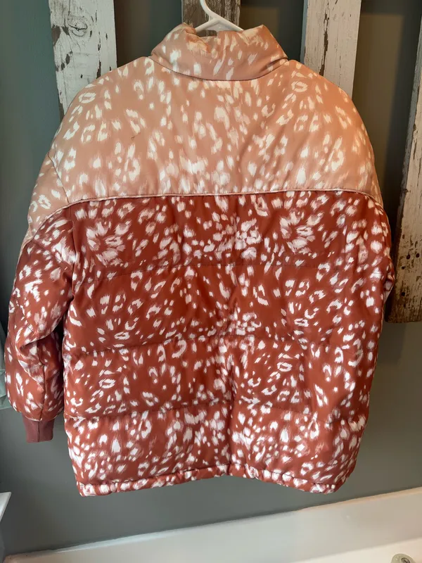 Ombré leopard print down jacket Multiple - Image 2