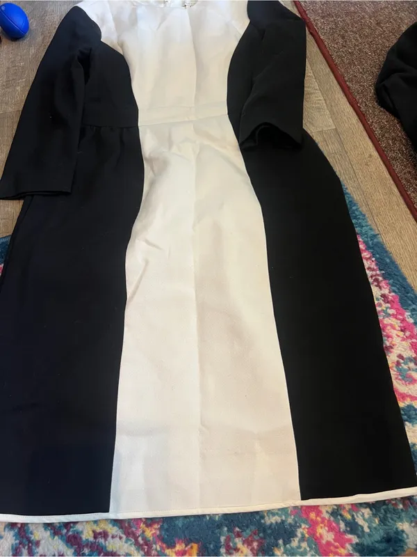 Kate spade black and white colorblock dress size 8 - Image 7