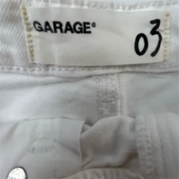 Garage Women's White Denim High-Rise Festival‎ Shorts Size 3 - Image 3