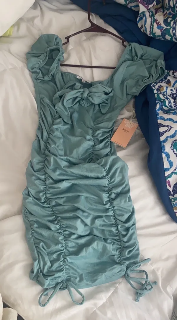 Bodycon Party Dress Blue - Image 2