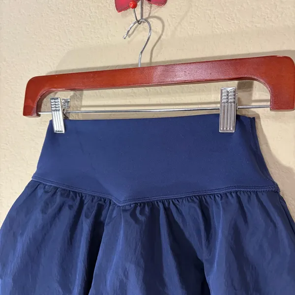 OFFLINE By Aerie Real Me Bubble Skort Royal Navy Blue Sz S Built In Shorts Comfy - Image 3
