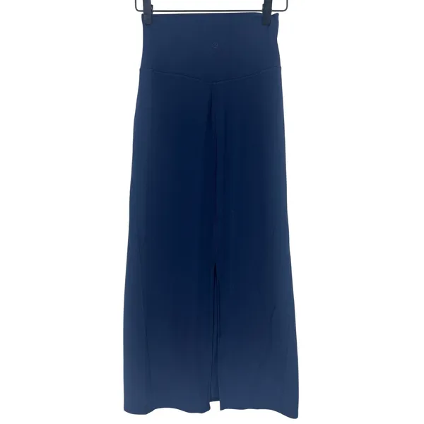 Lululemon Nulu Slim-Fit High-Rise Maxi Skirt Club Blue XXS‎ - Image 10