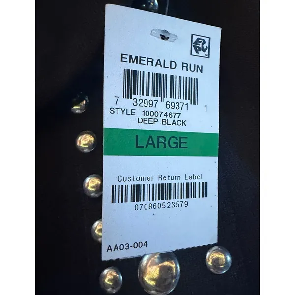 INC International Concepts Skirt Womens Size L Black Studded Asymmetric - Image 3