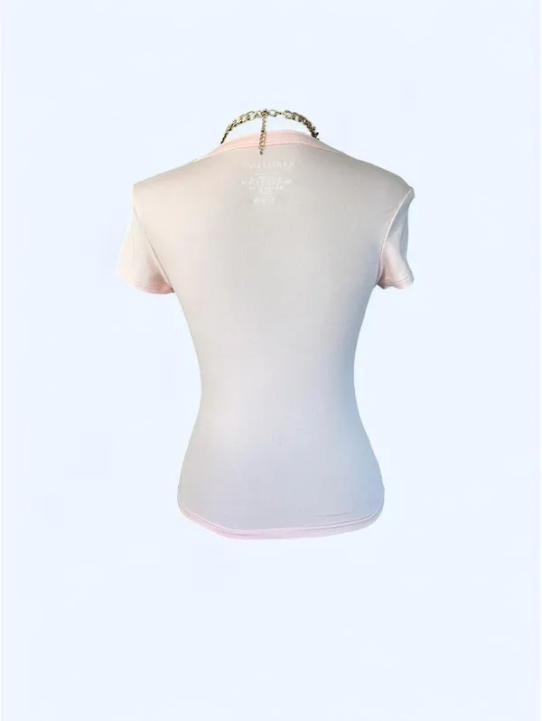 Y2K Western Cowgirl Pink Cowboy Boot Baby Tee Size XS 🎀 - Image 4