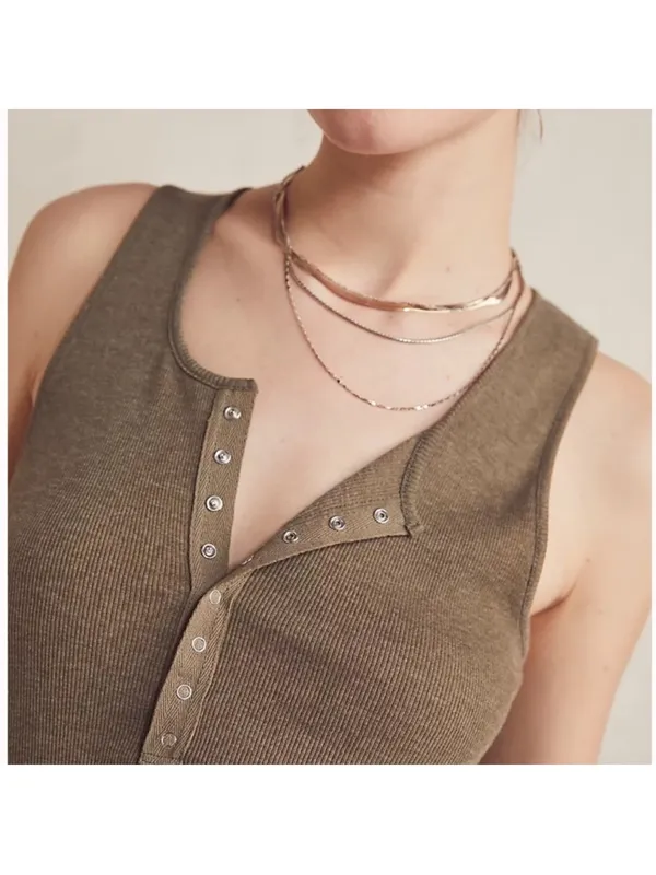 Free People Intimately Laid Back Green Ribbed Tank L - Image 2