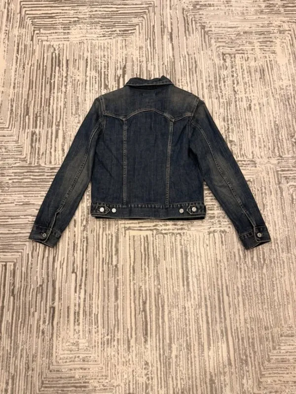 Gap Jeans women's medium blue denim stretch jacket - Image 4