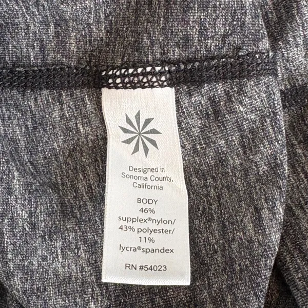 Athleta‎ Straight Up Yoga Pants Heather Gray Space Dye Athleisure Size Medium - Image 7