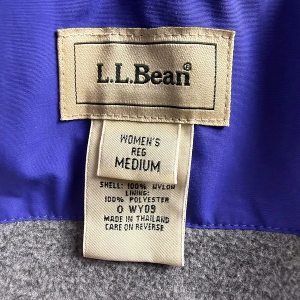 L.L. Bean Vest Women Medium Purple Fleece Lined Full Zip Outdoor Gorpcore Hiking - Image 3