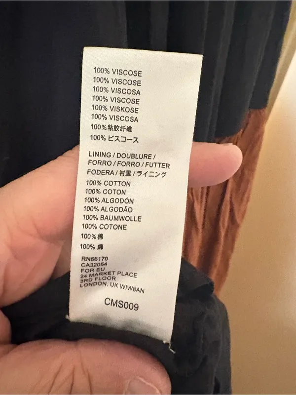 Seen Worn Kept Anthropologie tiered black & orange sleeveless maxi dress - Image 10