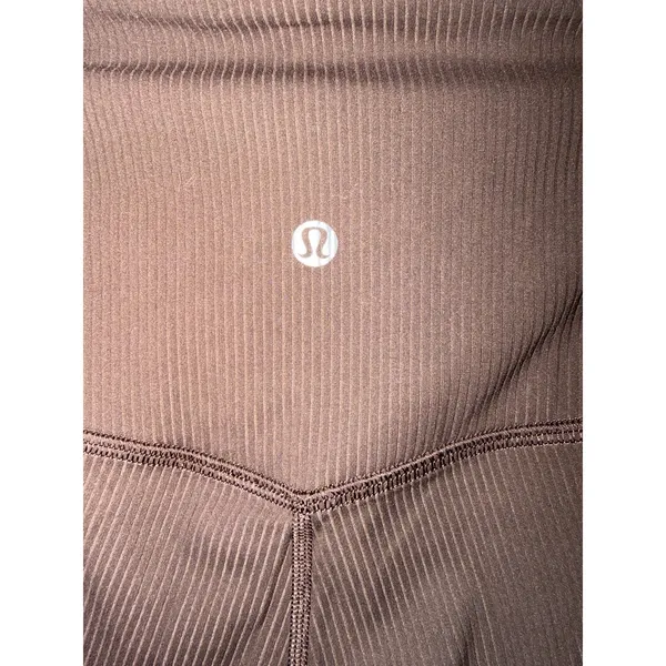 Lululemon Align Ribbed Mini Flared Pants *Extra Short  Espresso Women's Size 6 - Image 8