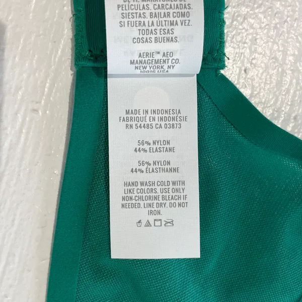 Aerie New SMOOTHEZ Mesh Unlined Underwire Balconette Bra Green Envy Size 36C - Image 13