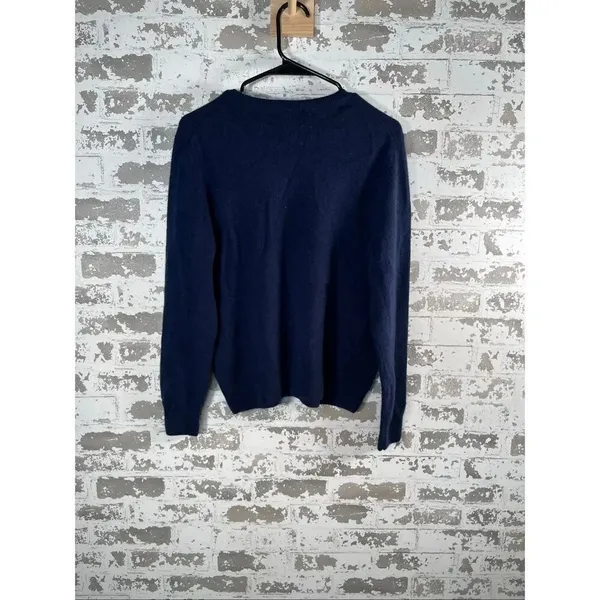 Quince | women cashmere navy blue crewneck sweater - Image 7