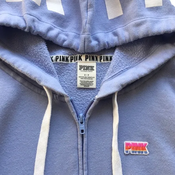 🔃Victoria's Secret PINK Blue Hoodie - Image 6