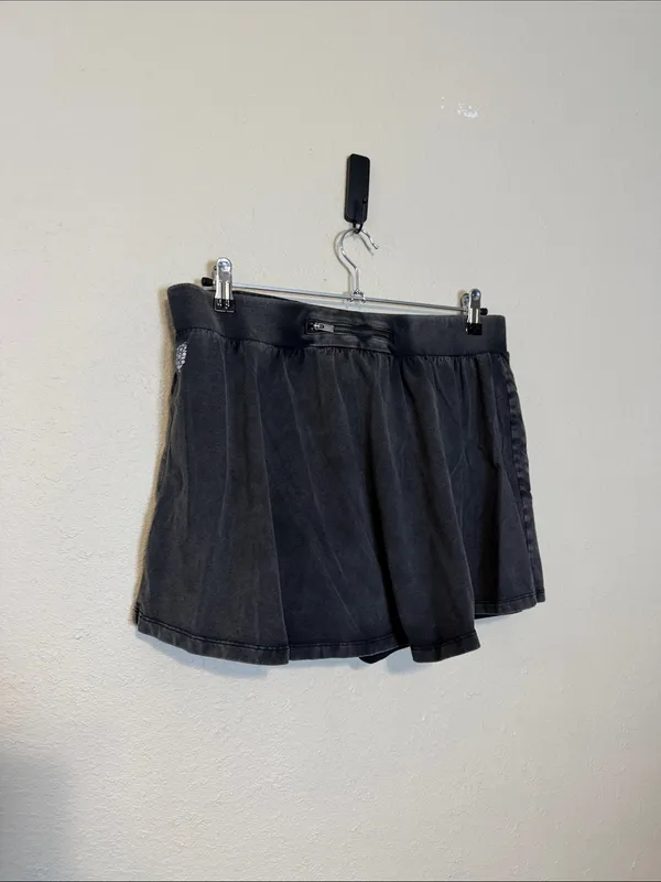 Free People FP Movement Hot Shot Skort Set In Washed black Size XL‎ - Image 8
