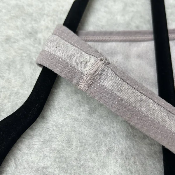 Victoria's Secret PINK Size L Sports Bra Purple Ombre Logo Racerback Seamless - Image 8