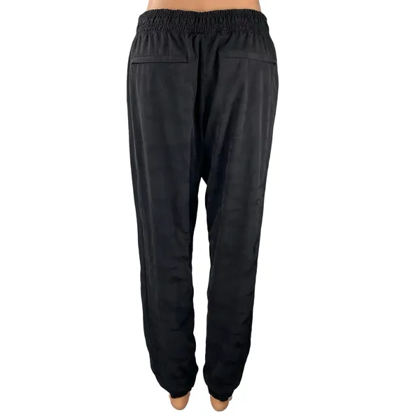 Athleta Brooklyn Textured Lined Women's Black Travel Jogger Sweat Pants Size 8 - Image 4