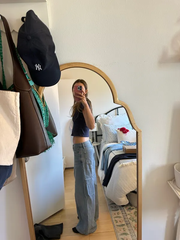 GAP blue baggy mid rise jeans - Image 2