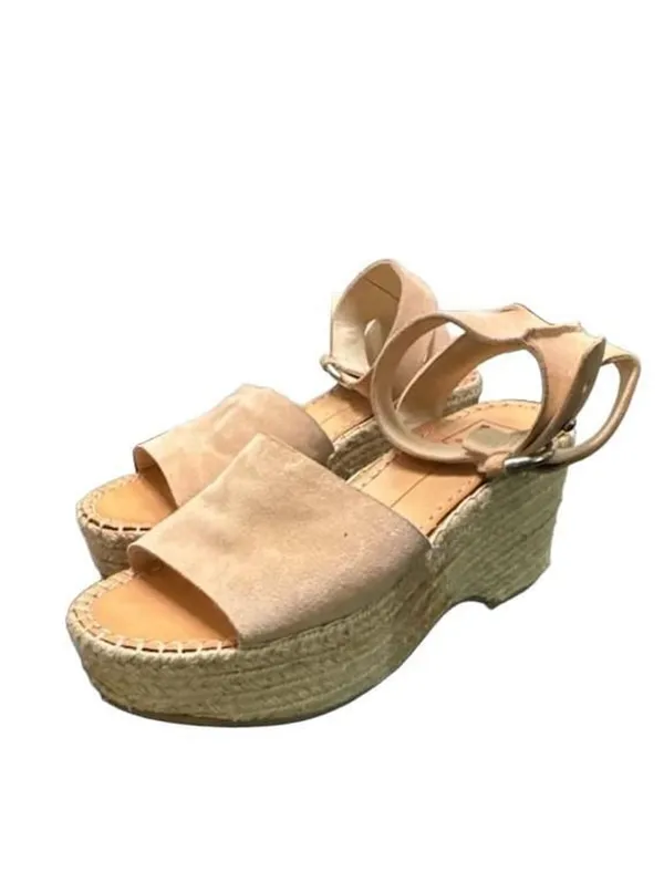 Dolce Vita Parle Suede Ankle Strap Wedge Espadrille Sandals - Image 10