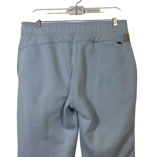 Carhartt Sweatpants Women Medium M 8-10 Light Blue Relaxed Fit Fleece Joggers - Image 5