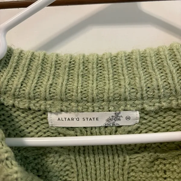 Altar’d State Brandi Chunky Cable Knit Sweater - Image 4
