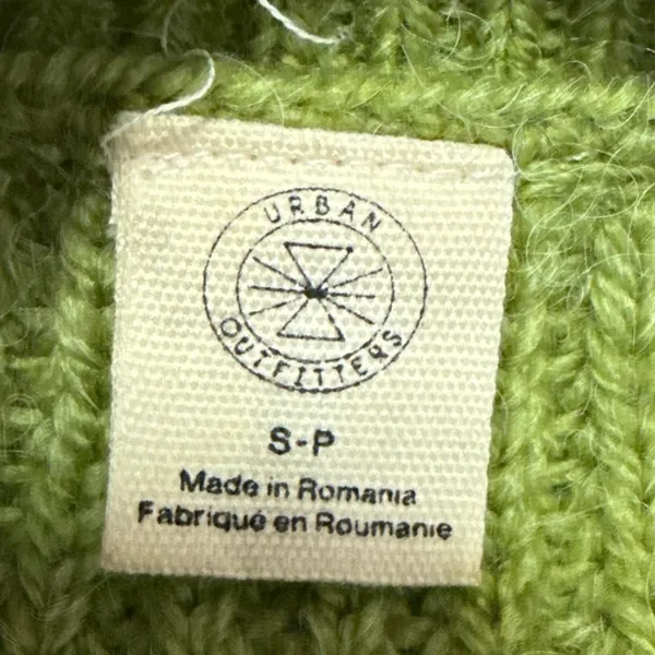 Urban Outfitters Green Knit Long Sleeve Crew Neck Pullover Sweater Top Size S - Image 4