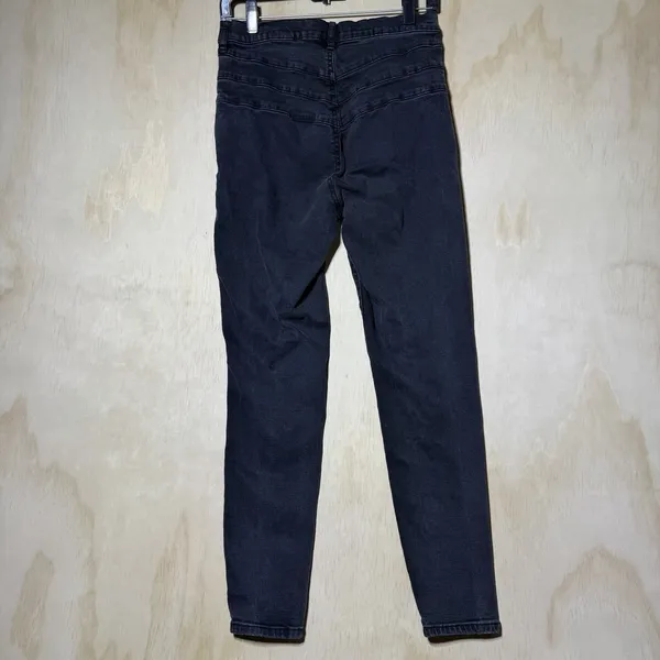 Garage Womens Size 9 Black Skinny Jeans Stretch Denim Dark Wash Casual - Image 7
