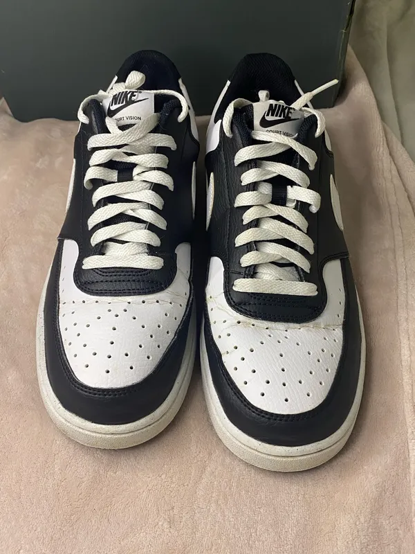 Men's Nike Court Vision Low Shoes -Panda- -Size 10 - Image 2