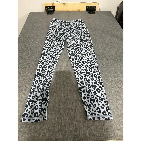 Aerie Offline Women's Real Me Leopard Crossover 7/8 Leggings High Rise Sz L - Image 10