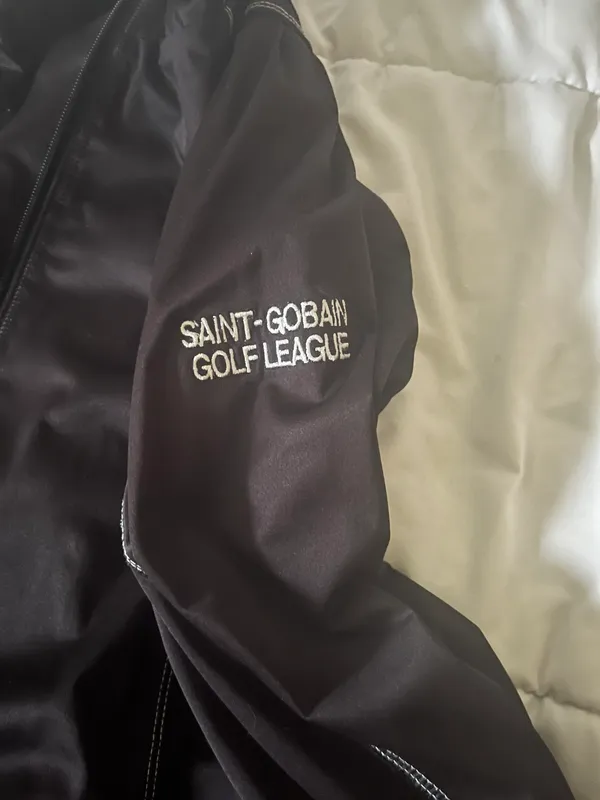 Golf Black Zip Up Jacket - Image 3