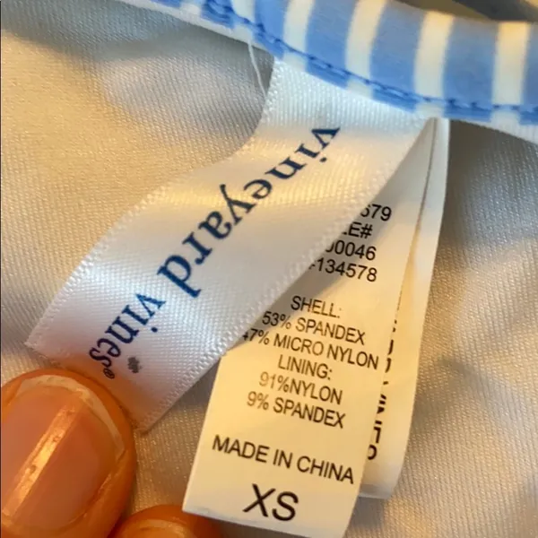 vineyard vines striped blue bikini bottom - Image 2