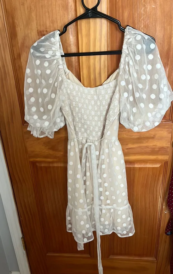 Polka dot dress White - Image 2