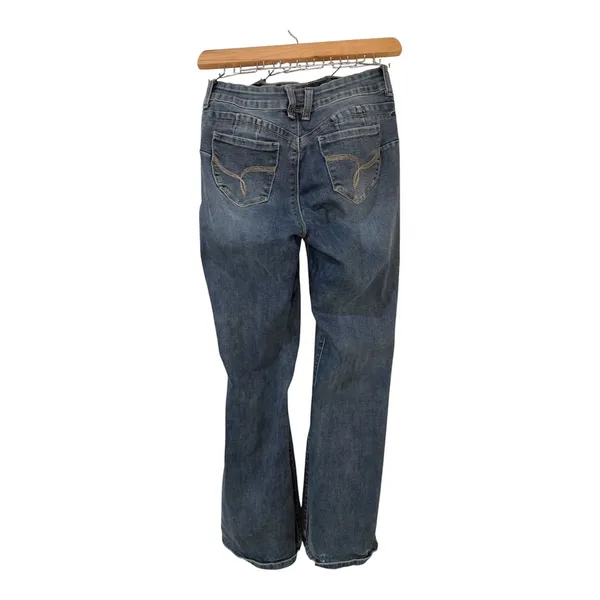 YMI Bell Bottom Contour Fit Jeans Medium Wash Flare Denim P011542 Womens 9/29 - Image 4