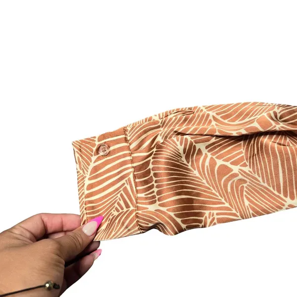 Blush Brown‎ Satin Button-Up Top - Image 3