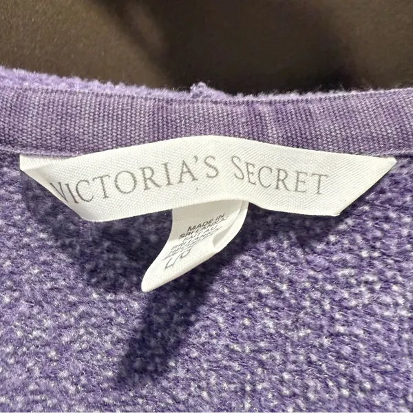 Victoria's Secret Light Purple Hoodie w/Sequin Angel Wings on Back - Image 4