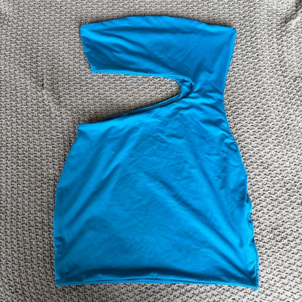 SHEIN Blue Cut-Out Mini Dress - Image 2