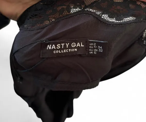 Womens NASTY GAL lace detail nightgown nightie sz 8 NWT - Image 4