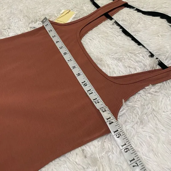 NEW Wilfred Trance Mini Dress in Mocha Sorbet Brown Size Medium - Image 4