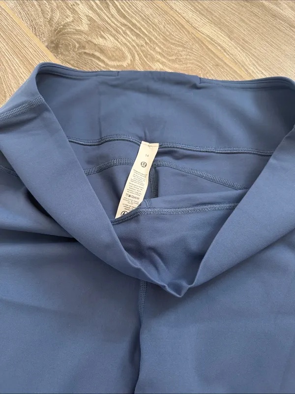 NEW lululemon athletica Groove Nulu blue light Navy Flare Yoga Pants 14 - Image 3