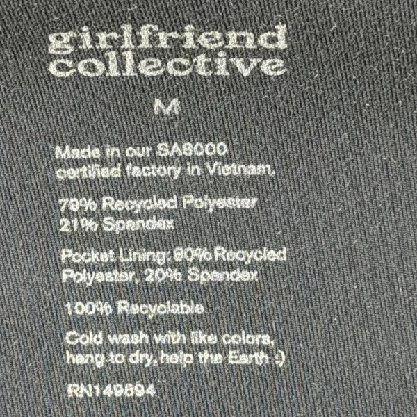 Girlfriend Collective Skort Tennis Skirt Women Medium Midnight Blue Side Slits‎ - Image 5