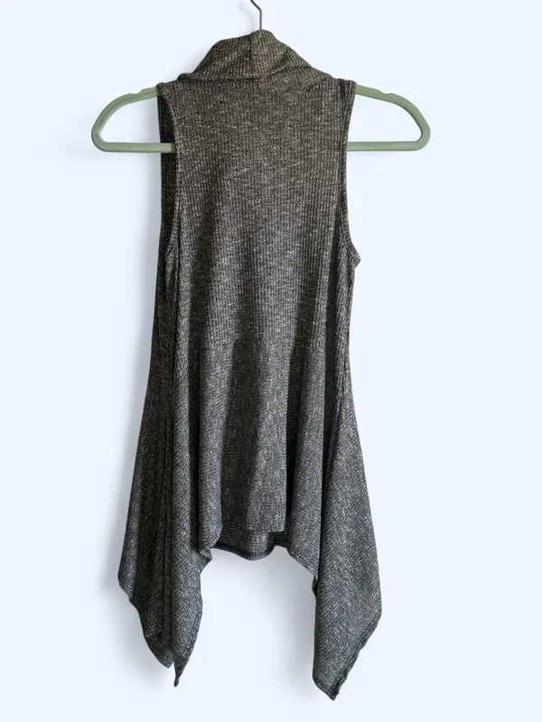 Sweet Claire Charcoal Gray Sleeveless Cowl Tunic size small - Image 5