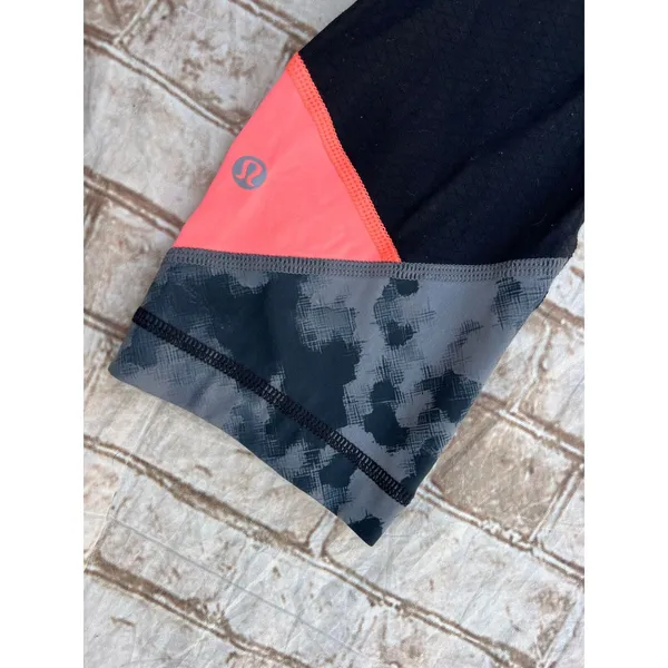 Lululemon Athletica Pace Rival Crop *22" Womens‎ Crop Leggings Black coral 6 - Image 4